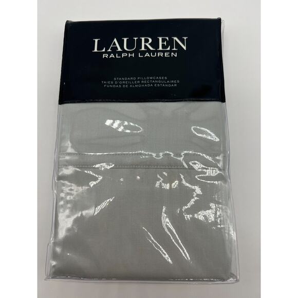Lauren Ralph Lauren Spencer Solid Sateen Standard Pillowcases Sage NWT - Picture 11 of 12